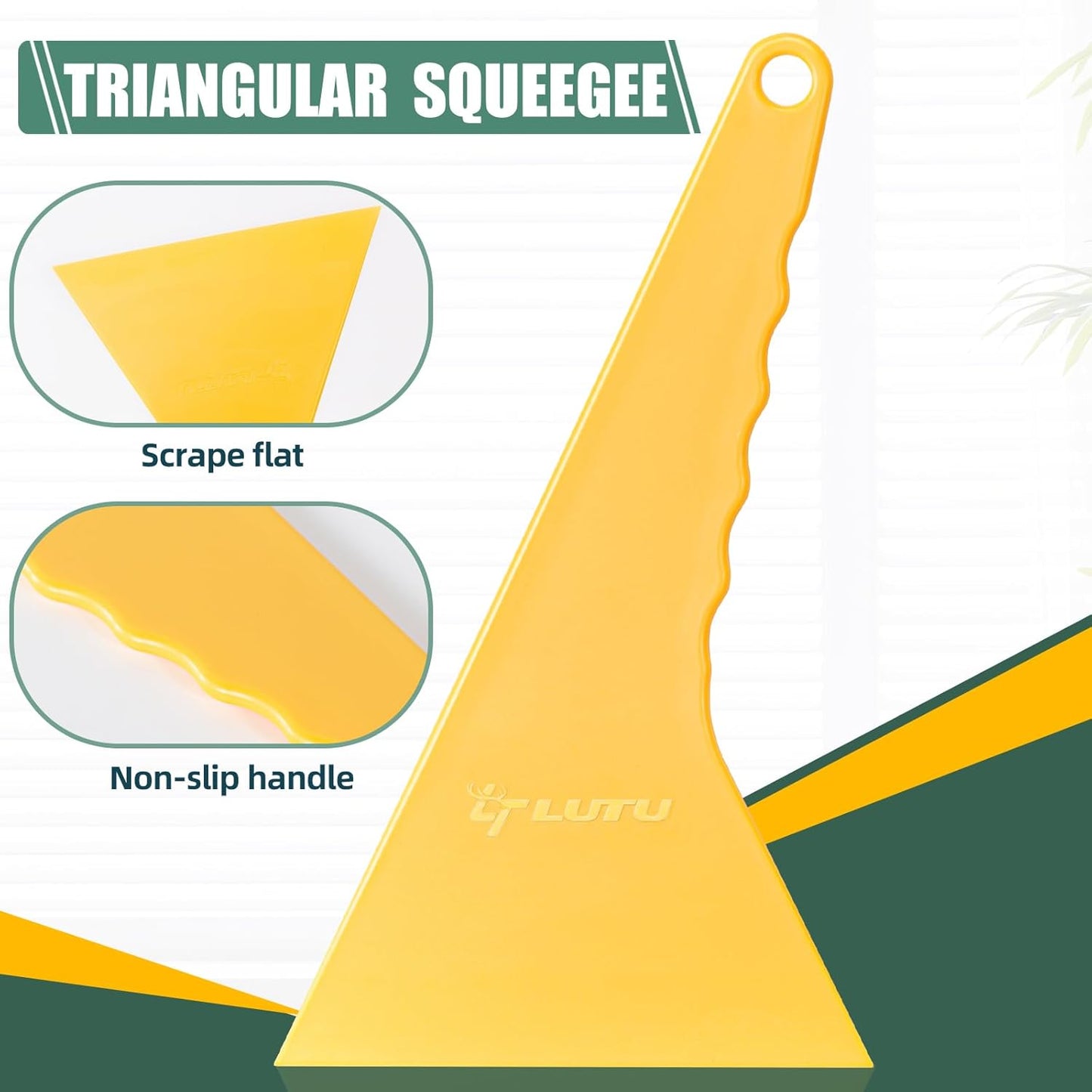 Triangular squeegee tint tools