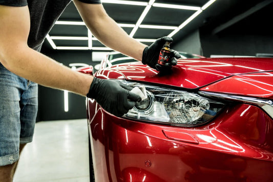 Motor head light restoration installation