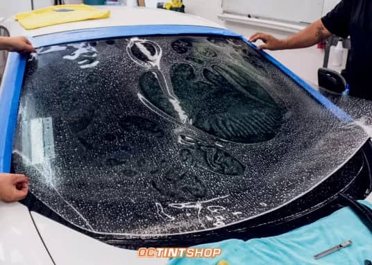 Windshield protect installation